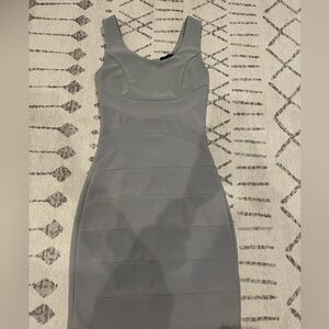 Gray Sleeveless Bodycon Dress
